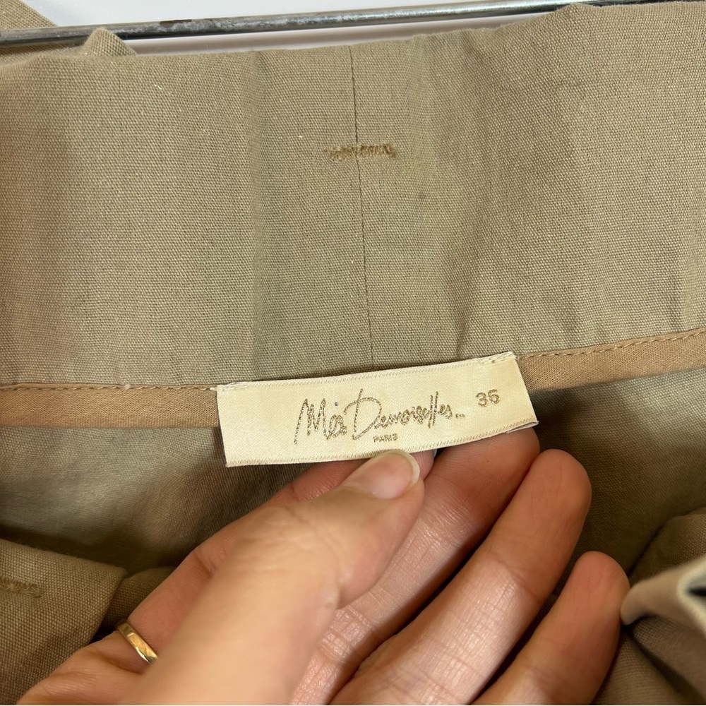 Mes Demoiselles Bendan 100% Cotton Cargo Patchwork Paperbag Designer Pants EU 36 - Picture 6 of 10